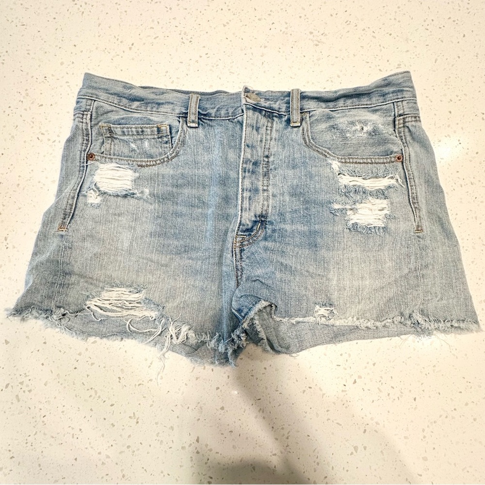 American Eagle Distressed Denim Shorts